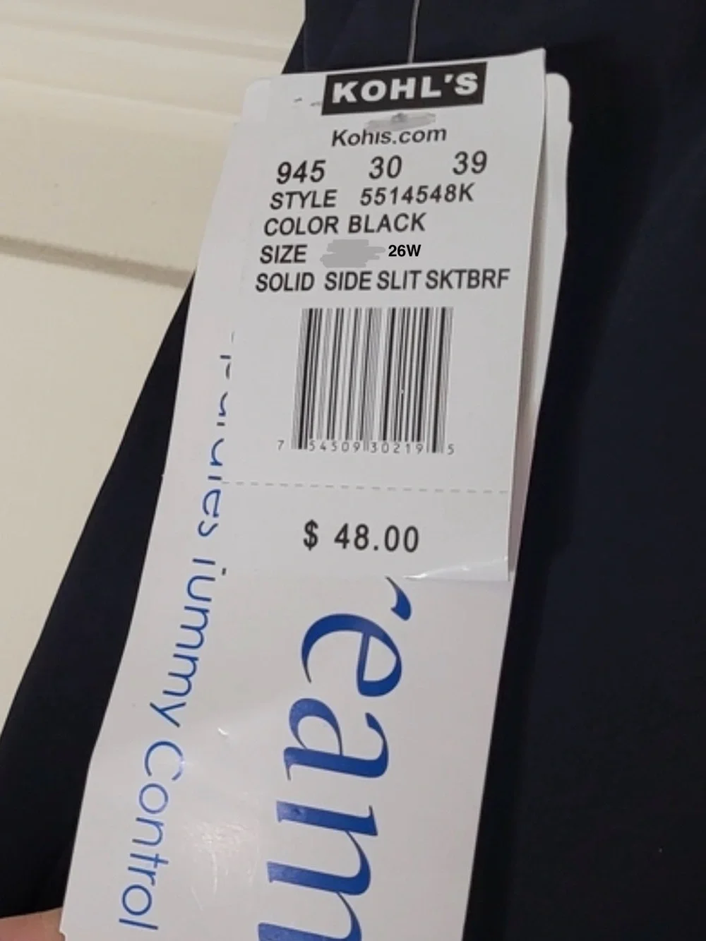 Kohls classic black